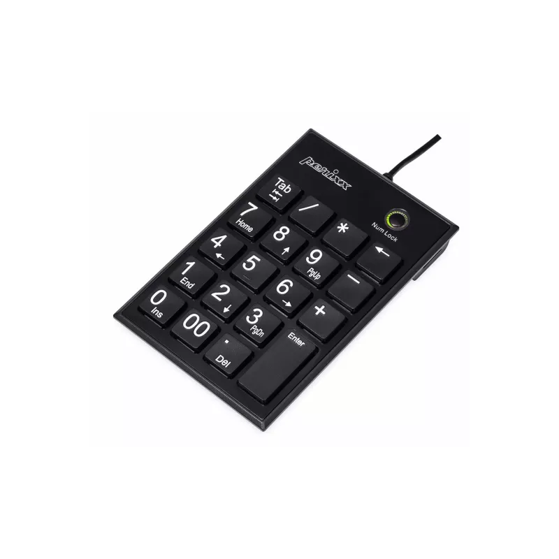 Perixx PERIPAD-202U numeronäppäimistö USB-A musta (57161E)