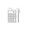 Perixx PERIPAD-202U numeronäppäimistö USB-A musta (57161E)