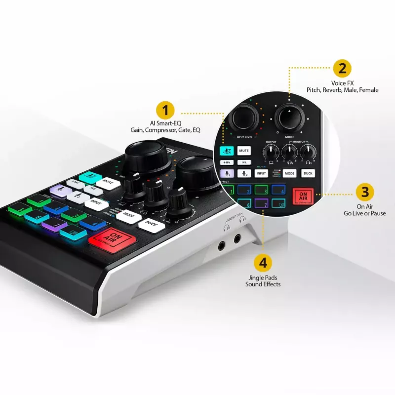 Audiomikseri ATEN MicLIVE 6-CH 6 kanavaa 24 bit 96 kHz
