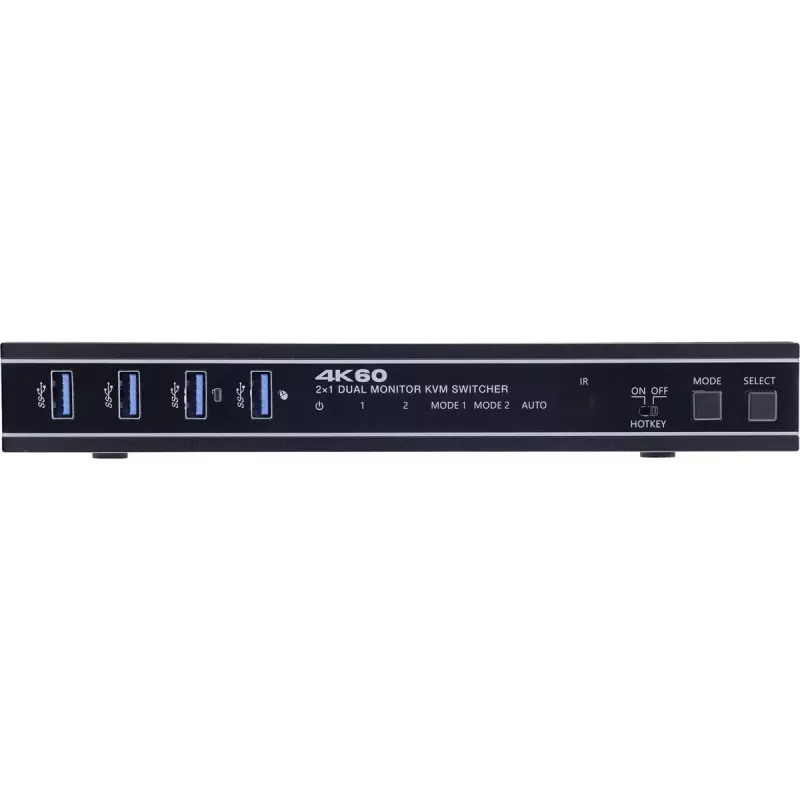 InLine 57885F KVM-kytkin, 2-tie, HDMI, 4K60Hz, kaksi näyttöä