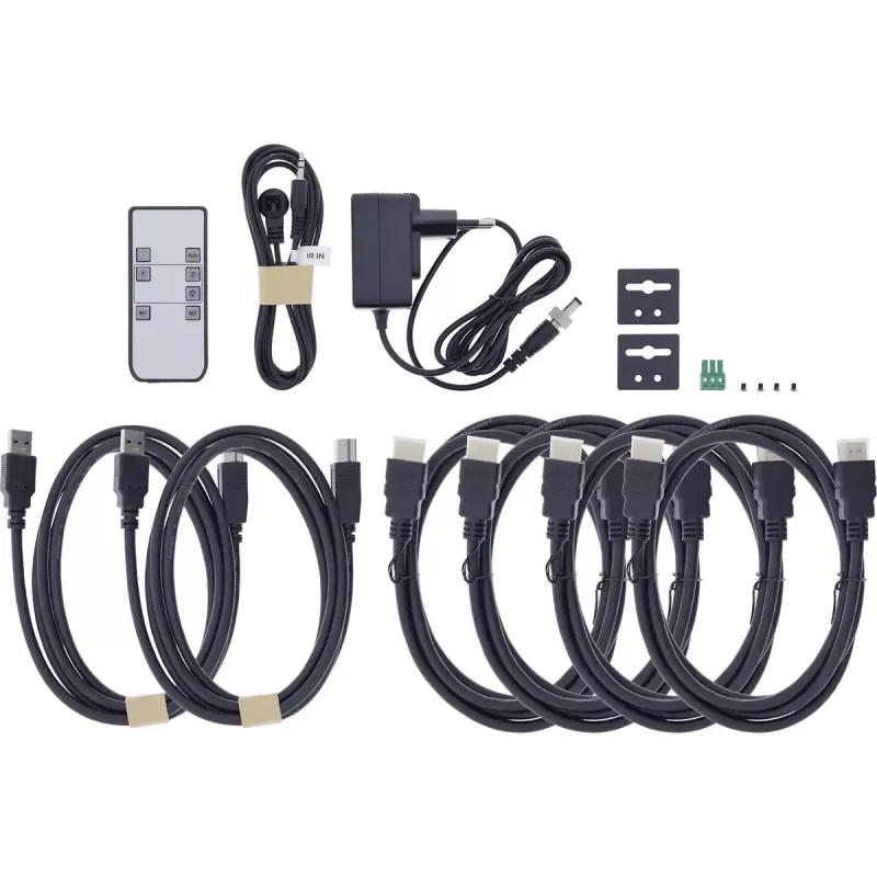 InLine 57885F KVM-kytkin, 2-tie, HDMI, 4K60Hz, kaksi näyttöä