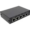 InLine RJ45-kytkin manuaalinen 1–4, 5x RJ45-liitäntä Fast Ethernet