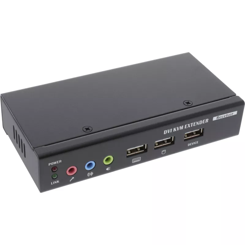 InLine DVI USB KVM-jatko TP-kaapelilla ja äänellä jopa 50 m