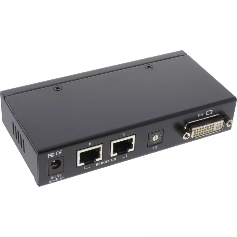InLine DVI USB KVM-jatko TP-kaapelilla ja äänellä jopa 50 m