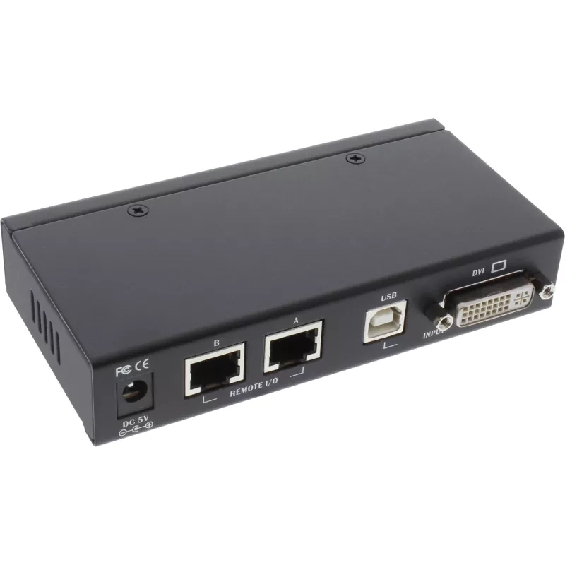 InLine DVI USB KVM-jatko TP-kaapelilla ja äänellä jopa 50 m