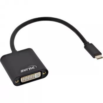 USB-näyttömuunnin InLine 64103B USB-C-pistoke DVI-liitäntään