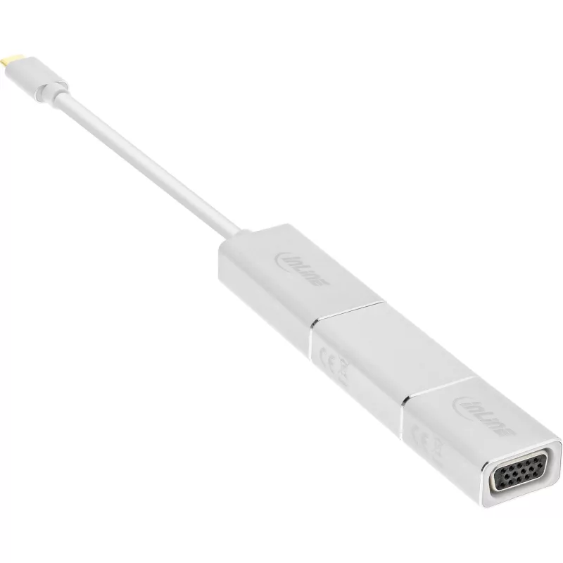 InLine USB-näyttömuunninsarja 6-in-1, 4K/60Hz hopea