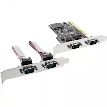 InLine PCI Multi I/O -ohjainkortti 4 DB9 sarjaliitäntää