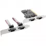 InLine PCI Multi I/O -ohjainkortti 4 DB9 sarjaliitäntää