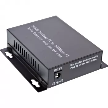 InLine verkkomediakonvertteri 10/100/1000 Mb/s TP–SFP kuitu, MM, 550 m