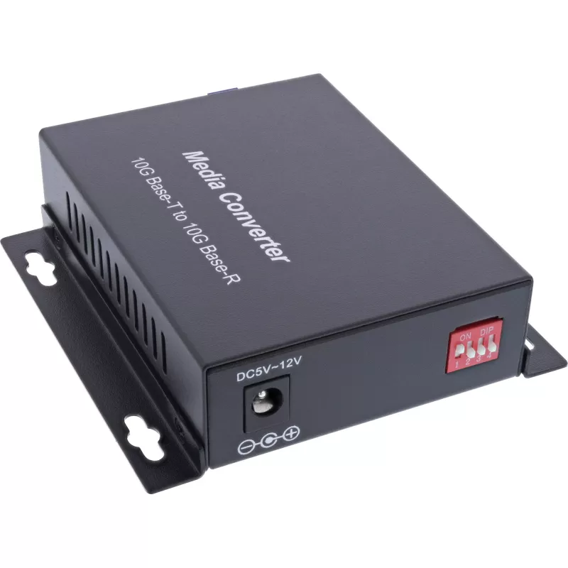InLine 66659F verkkomediakonvertteri 10000 Mbit/s 1310 nm yksimuototila musta