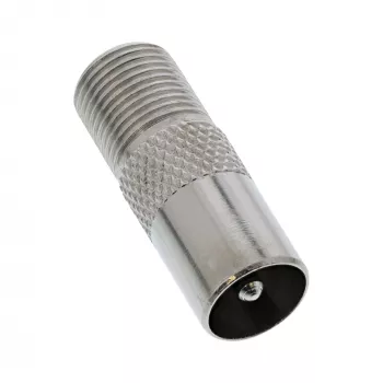 Koaksiaaliadapteri IEC-urosliitin antenni – F-liitin InLine 69915D