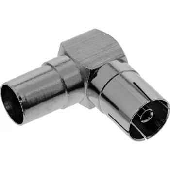 InLine antenni-koaksiaaliadapteri IEC-urosliitin – liitin kulma metalli 69915M