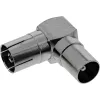 InLine antenni-koaksiaaliadapteri IEC-urosliitin – liitin kulma metalli 69915M