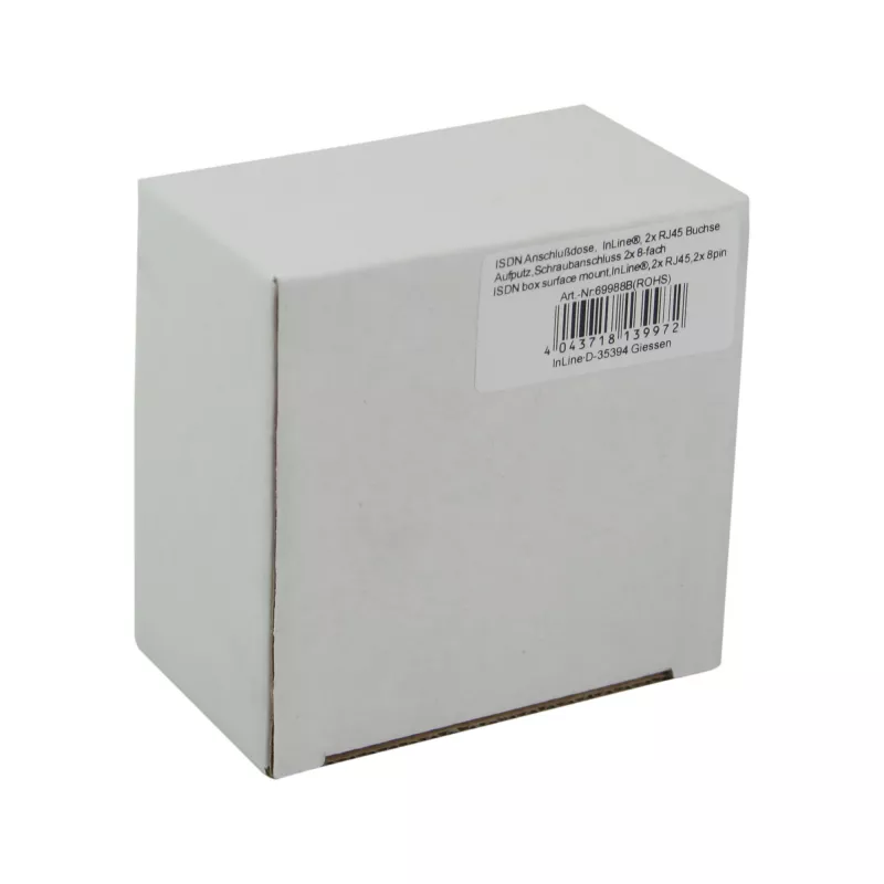 InLine ISDN seinärasia 2x RJ45 liitin 2x 8 portti 69988B