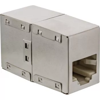 InLine Cat.5e adapteri täysin suojattu metalli 2x RJ45 liitin-liitin suora
