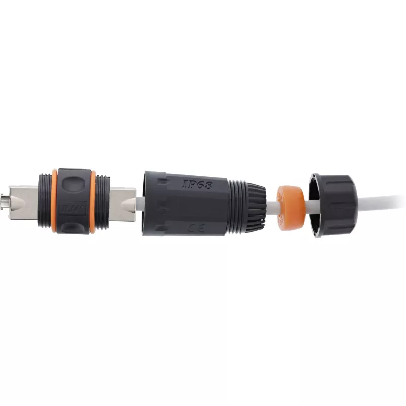 InLine ulkoliitin Cat.6A vedenpitävä IP68 69992W