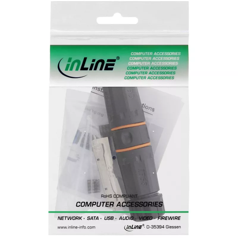 InLine ulkoliitin Cat.6A vedenpitävä IP68 69992W
