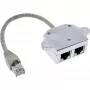 InLine Cat.5e ISDN T-adapteri RJ45 urosliitin – 2x RJ45 liitin 15 cm
