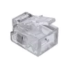 InLine modulaariliitin 6P4C RJ11 puristettava pyöreään kaapeliin, 10 kpl