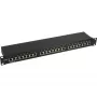 InLine patch-paneeli 19 tuumaa Cat.5e 24 porttia 1U musta RAL9005