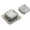 InLine Cat.6 liitäntärasia 2x RJ45 liitin RAL9010 valkoinen vaakasuora