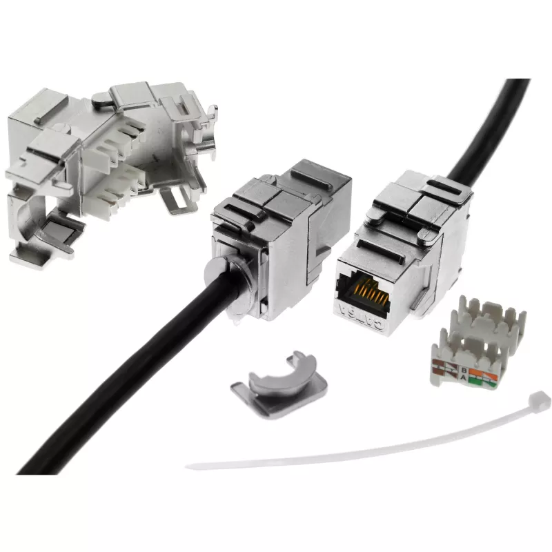 InLine RJ45 Keystone Jack Snap-In -moduuli Cat.6a 76201A