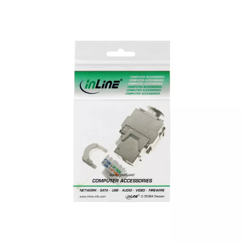 InLine RJ45 Keystone Jack Snap-In -moduuli Cat.6a 76201A