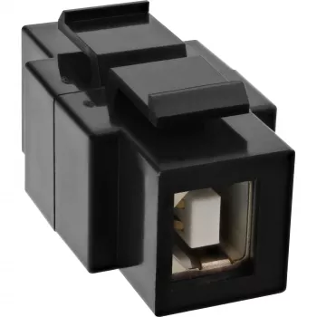 InLine USB 2.0 Snap-In -moduuli, USB 2.0 A liitin/liitin, valkoinen kotelo