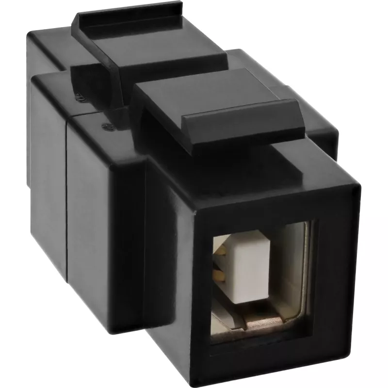 InLine USB 2.0 Snap-In -moduuli, USB 2.0 A liitin/liitin, valkoinen kotelo