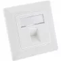 InLine kehyssarja 1x RJ45 liitin/LSA-moduulille, Keystone SNAP-In, valkoinen RAL9010
