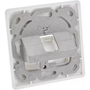 InLine kehyssarja 1x RJ45 liitin/LSA-moduulille, Keystone SNAP-In, valkoinen RAL9010