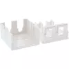 InLine pinta-asennusrasia Keystone 2x RJ45 valkoinen 76202B