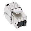 InLine RJ45 Keystone Jack Snap-In -moduuli Cat.6a, pölysuojakannella musta