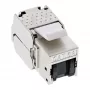 InLine RJ45 Keystone Jack Snap-In -moduuli Cat.6a, pölysuojakannella musta
