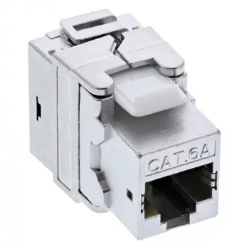 InLine Premium RJ45 Keystone Jack Snap-In -moduuli Cat.6a, pölysuojakannella