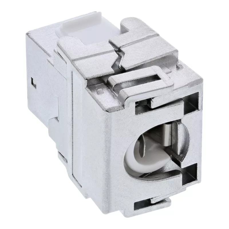 InLine Premium RJ45 Keystone Jack Snap-In -moduuli Cat.6a, pölysuojakannella