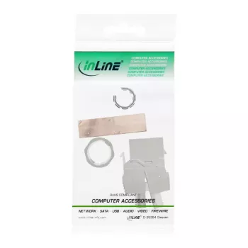 RJ45 Keystone Jack Snap-In -moduuli InLine 76202F Cat.6a