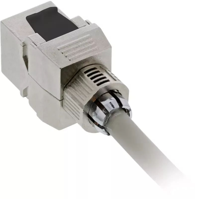 RJ45 Keystone Jack Snap-In -moduuli InLine 76202F Cat.6a