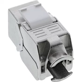 InLine RJ45 Keystone Jack Snap-In -moduuli Cat.8.1 litteä metallinen 1 kpl
