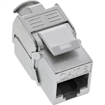 InLine RJ45 Keystone Jack Snap-In -moduuli Cat.8.1 litteä metallinen 1 kpl