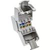 InLine RJ45 Keystone Jack Snap-In -moduuli Cat.8.1 litteä metallinen 1 kpl