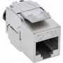 InLine Keystone RJ45 Jack ohut, SNAP-In, Cat.6A, integroitu kaapeliside