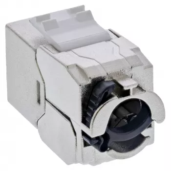 InLine Keystone RJ45 Jack ohut, SNAP-In, Cat.6A, integroitu kaapeliside