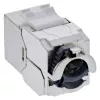 InLine Keystone RJ45-liitin ohut, SNAP-In, Cat.8.1, integroitu kaapeliside