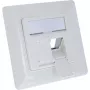 InLine kehyssarja 2x RJ45 Keystone SNAP-In, valkoinen RAL9010