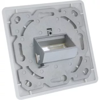 InLine kehyssarja 2x RJ45 Keystone SNAP-In, valkoinen RAL9010
