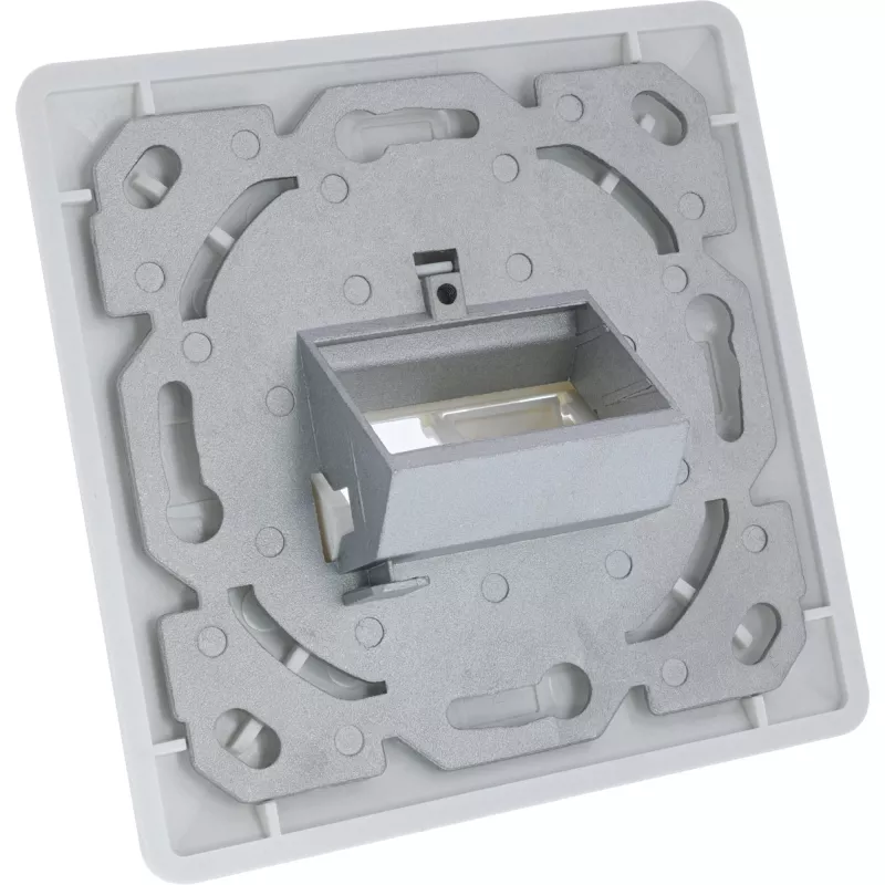 InLine kehyssarja 2x RJ45 Keystone SNAP-In, valkoinen RAL9010