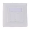 InLine kehyssarja 2x RJ45 Keystone SNAP-In, valkoinen RAL9010