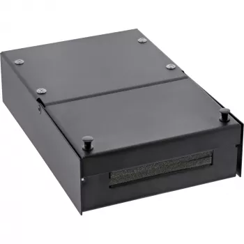 InLine pinta-asennusrasia Keystone 4x RJ45 musta 76202X